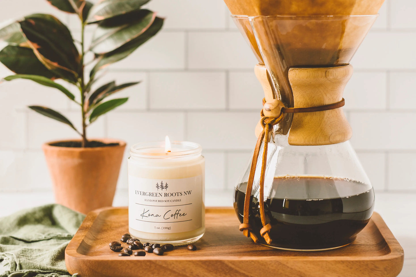 Evergreen Roots NW | Kona Coffee Soy Candle